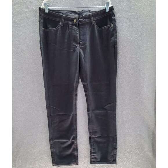 McDonald's Women Pants 10 Black Straight‎ Chino Mid Rise 32" Inseam Work Uniform - Picture 1 of 7